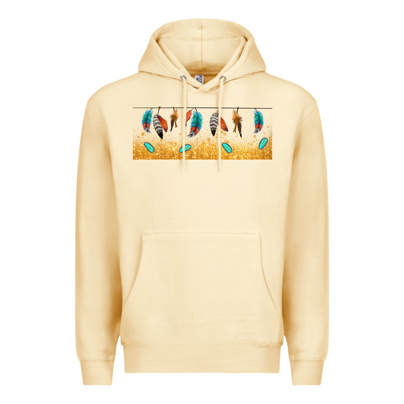 Native American Feathers Premium Hoodie by TumblerDesignByShophia | Teevron