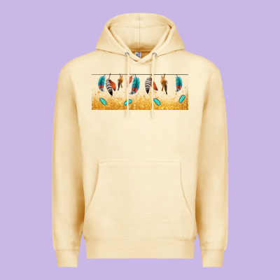 Native American Feathers Premium Hoodie Designed By Tumblerdesignbyshophia