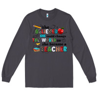 Smoke she believed she could change the world so she bec Long Sleeve Tee - NancyCooperArtShop