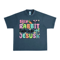 Midnight Navy silly rabbit easter is for jesus Urban Heavy Tee - MaliasSmallBusiness