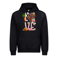Black Tie dye easter love dog paw Urban Hoodie - BundleAndBundleShop