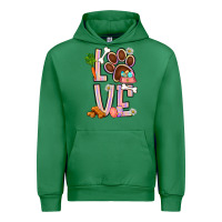 Emerald Tie dye easter love dog paw Urban Hoodie - BundleAndBundleShop