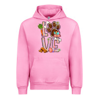 Fuchsia Pink Tie dye easter love dog paw Urban Hoodie - BundleAndBundleShop