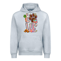 Heather Grey Tie dye easter love dog paw Urban Hoodie - BundleAndBundleShop