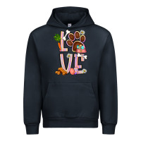 Navy Tie dye easter love dog paw Urban Hoodie - BundleAndBundleShop