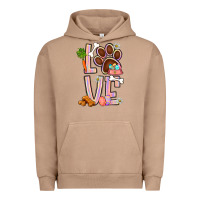Pigment Burro Tie dye easter love dog paw Urban Hoodie - BundleAndBundleShop