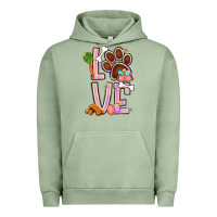 Pigment Oil Green Tie dye easter love dog paw Urban Hoodie - BundleAndBundleShop