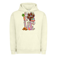 Pigment Pistachio Tie dye easter love dog paw Urban Hoodie - BundleAndBundleShop