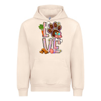 Sandshell Tie dye easter love dog paw Urban Hoodie - BundleAndBundleShop