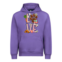 Tulip Tie dye easter love dog paw Urban Hoodie - BundleAndBundleShop