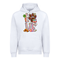 White Tie dye easter love dog paw Urban Hoodie - BundleAndBundleShop