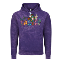 Cloud Purple cross rabbit gnomes happy easter Vintage Hoodie - Jasminsmagicworld