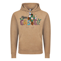 Vintage Coffee cross rabbit gnomes happy easter Vintage Hoodie - Jasminsmagicworld