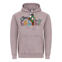 Vintage Zinc cross rabbit gnomes happy easter Vintage Hoodie - Jasminsmagicworld