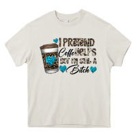 Cream coffee Heavy Core Tee - CowhideDigitalArt