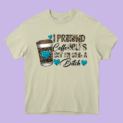 Coffee Heavy Core Tee Designed By Cowhidedigitalart