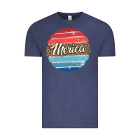 Vintage Denim leopard merica Vintage Tee - MaliasSmallBusiness
