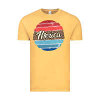 Vintage Mustard leopard merica Vintage Tee - MaliasSmallBusiness