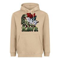 Mushroom Red white rawr 4th of july Heavyweight Hoodie - HowdyJamesFarm