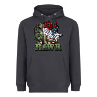 Smoke Red white rawr 4th of july Heavyweight Hoodie - HowdyJamesFarm