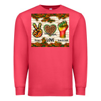 Cardinal peace love juneteenth Premium Sweatshirt - TumblerDesignByShophia