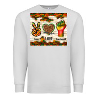 Dove Grey peace love juneteenth Premium Sweatshirt - TumblerDesignByShophia