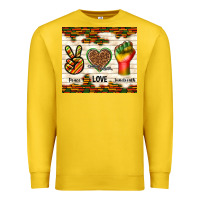 Lemon peace love juneteenth Premium Sweatshirt - TumblerDesignByShophia