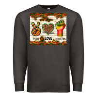 Smoke peace love juneteenth Premium Sweatshirt - TumblerDesignByShophia