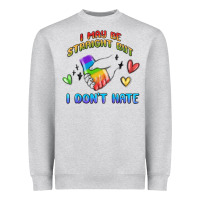 Heather Grey i may be straight pride day Heavyweight Sweatshirt - MaliasSmallBusiness