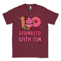 Burgundy 100 days sprinkled with fun Classic Tee - MaliasSmallBusiness