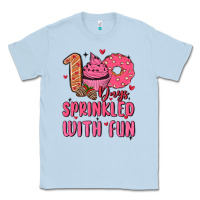 Dusty Blue 100 days sprinkled with fun Classic Tee - MaliasSmallBusiness