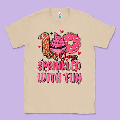 100 Days Sprinkled With Fun Classic Tee Designed By Maliassmallbusiness