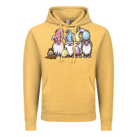 Vintage Mustard easter bunny gnomes Vintage Hoodie - Jasminsmagicworld