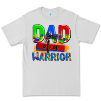 Dove Grey dad of a warrior Premium Tee - AdoDesignShop