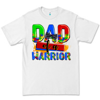 White dad of a warrior Premium Tee - AdoDesignShop