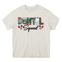 Cream dental squad Heavy Core Tee - CowhideDigitalArt