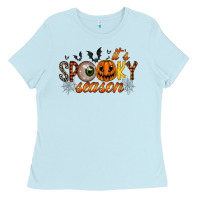 Baby Blue spooky season Ladies Tee - RacoonDesign