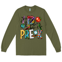 Army Green pre k Long Sleeve Tee - NancyCooperArtShop
