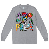 Heather Grey pre k Long Sleeve Tee - NancyCooperArtShop