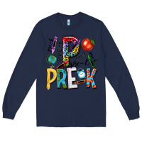 Navy pre k Long Sleeve Tee - NancyCooperArtShop