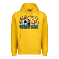 Lemon Game day Soccer leopard flames fireball Premium Hoodie - HowdyJamesFarm