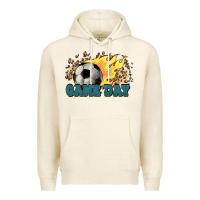 Tofu Game day Soccer leopard flames fireball Premium Hoodie - HowdyJamesFarm