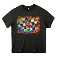 Asphalt race leopard and tie dye background Heavy Core Tee - HRA Design Shop