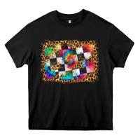 Black race leopard and tie dye background Heavy Core Tee - HRA Design Shop