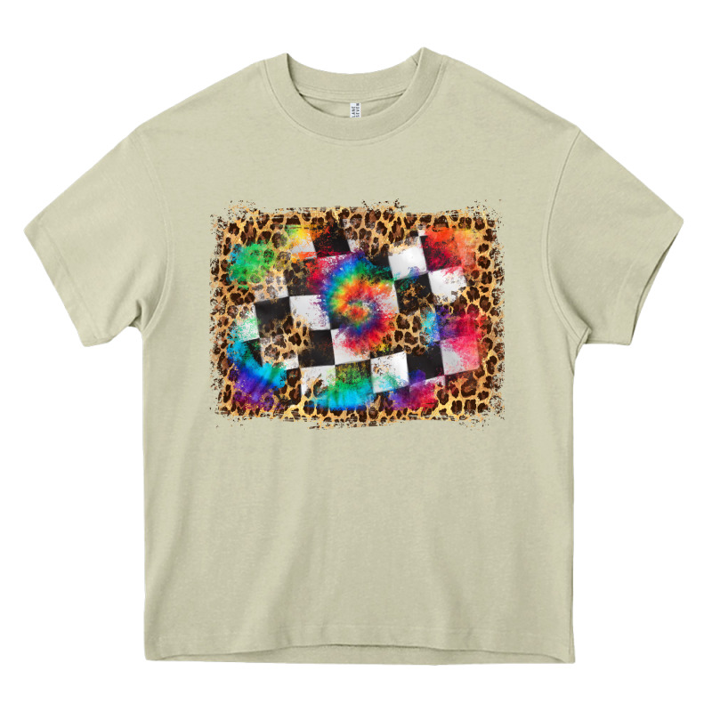Race Leopard And Tie Dye Background Heavy Core Tee by HRA Design Shop | Teevron