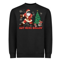 Black out here ballin' Heavyweight Sweatshirt - MaliasSmallBusiness