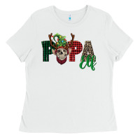 White papa elf skull Ladies Tee - FaDigitalArtStudio