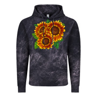 Cloud Black tiger eyes sunflower Vintage Hoodie - LillyAllenDesigns