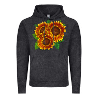 Vintage Black tiger eyes sunflower Vintage Hoodie - LillyAllenDesigns