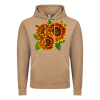 Vintage Coffee tiger eyes sunflower Vintage Hoodie - LillyAllenDesigns